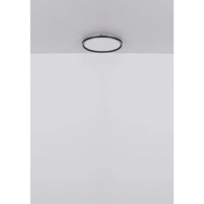 Illuminazione Globo Lighting Dublin Plafoniera LED Grigio, 1-Luce, Telecomando