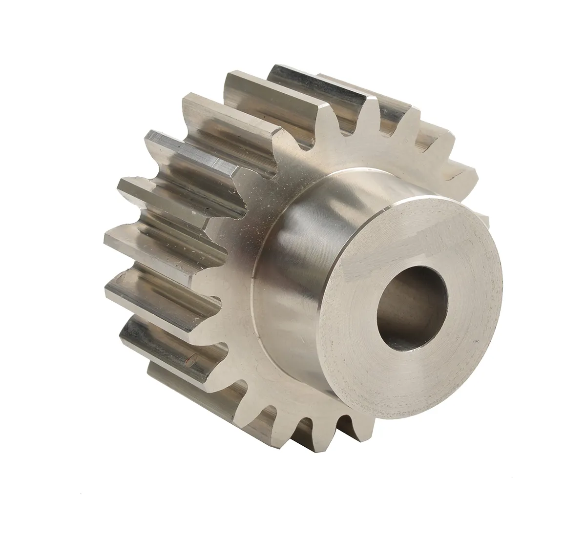 Ingranaggio cilindrico RS PRO, modulo 1.5, 26 denti, passo Ø 39mm, semigiunto Ø 30mm, foro Ø 12mm, in Acciaio