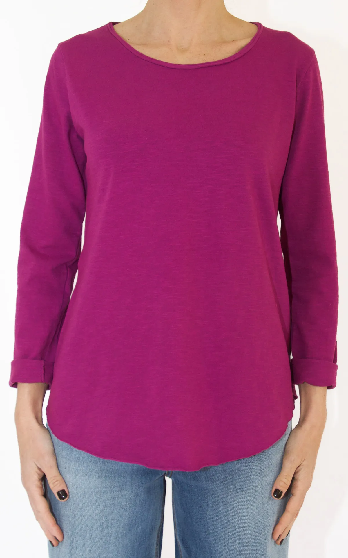 Initial – t-shirt cotone – ciclamino