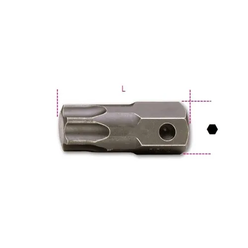 INSERTO BETA MASCHIO PER VITI CON IMPRONTA TORX ATTACCO 22 MM FOSFATATO 