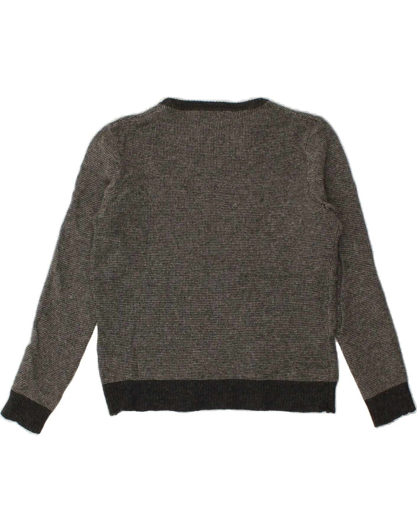 J. CREW Womens Boat Neck Jumper Sweater UK 16 Large Grey Lambswool