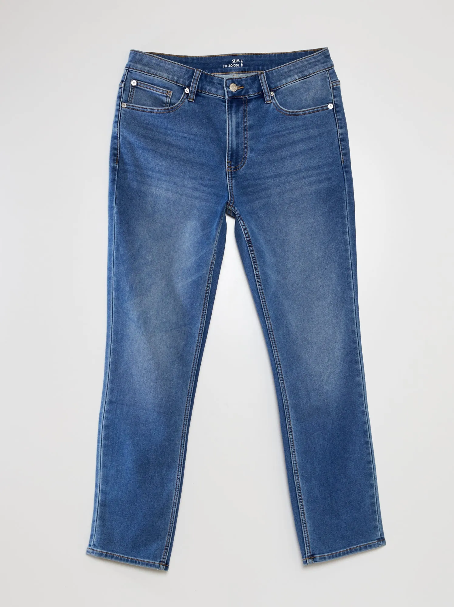 Jeans slim stretch - L30 - BLU