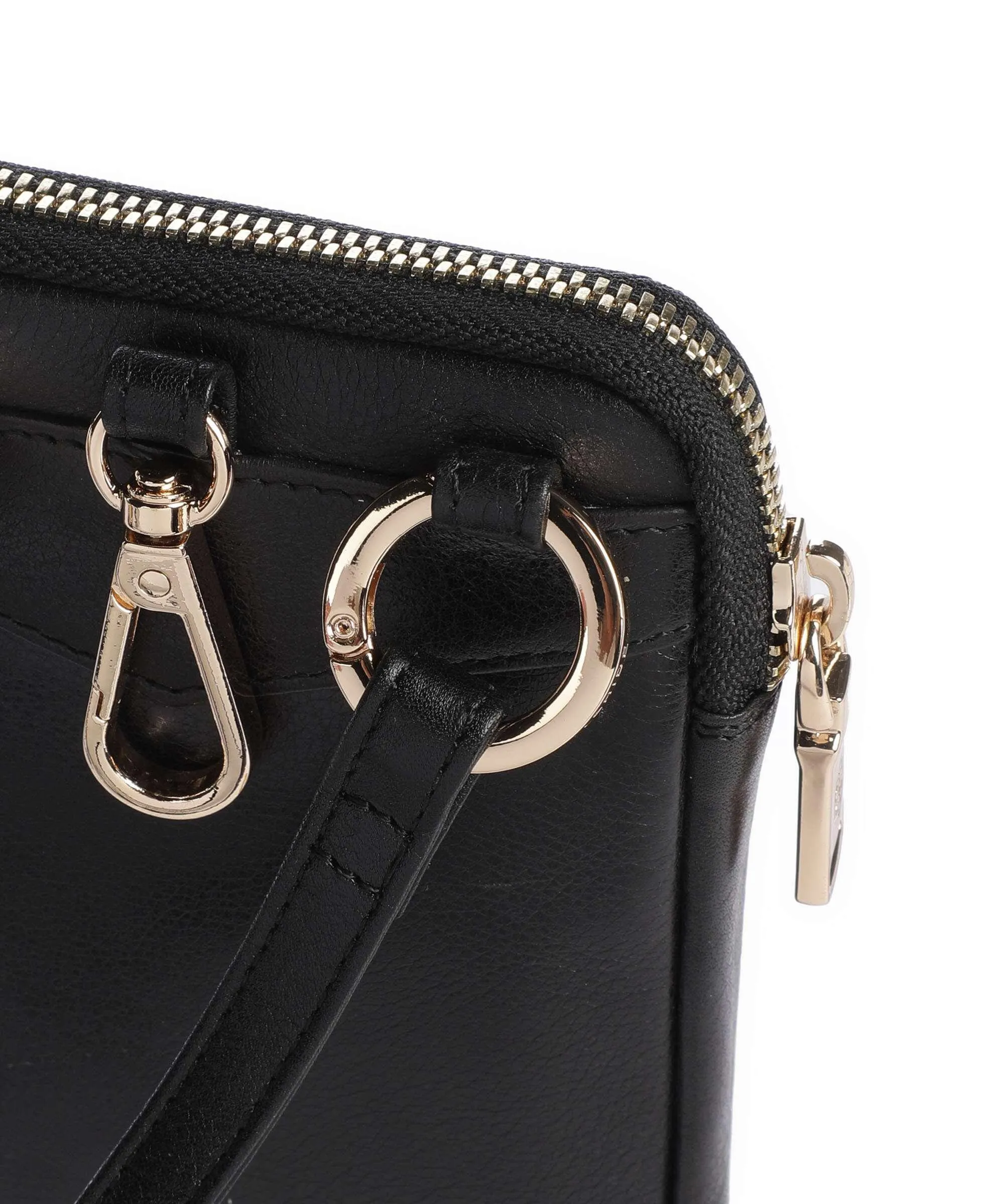  Jekyll & Hide Paris Borsetta porta cellulare pelle di vacchetta finemente grana nero  