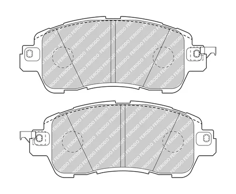Kit 2 Pastiglie Freno Moto Marca Ferodo Codice 