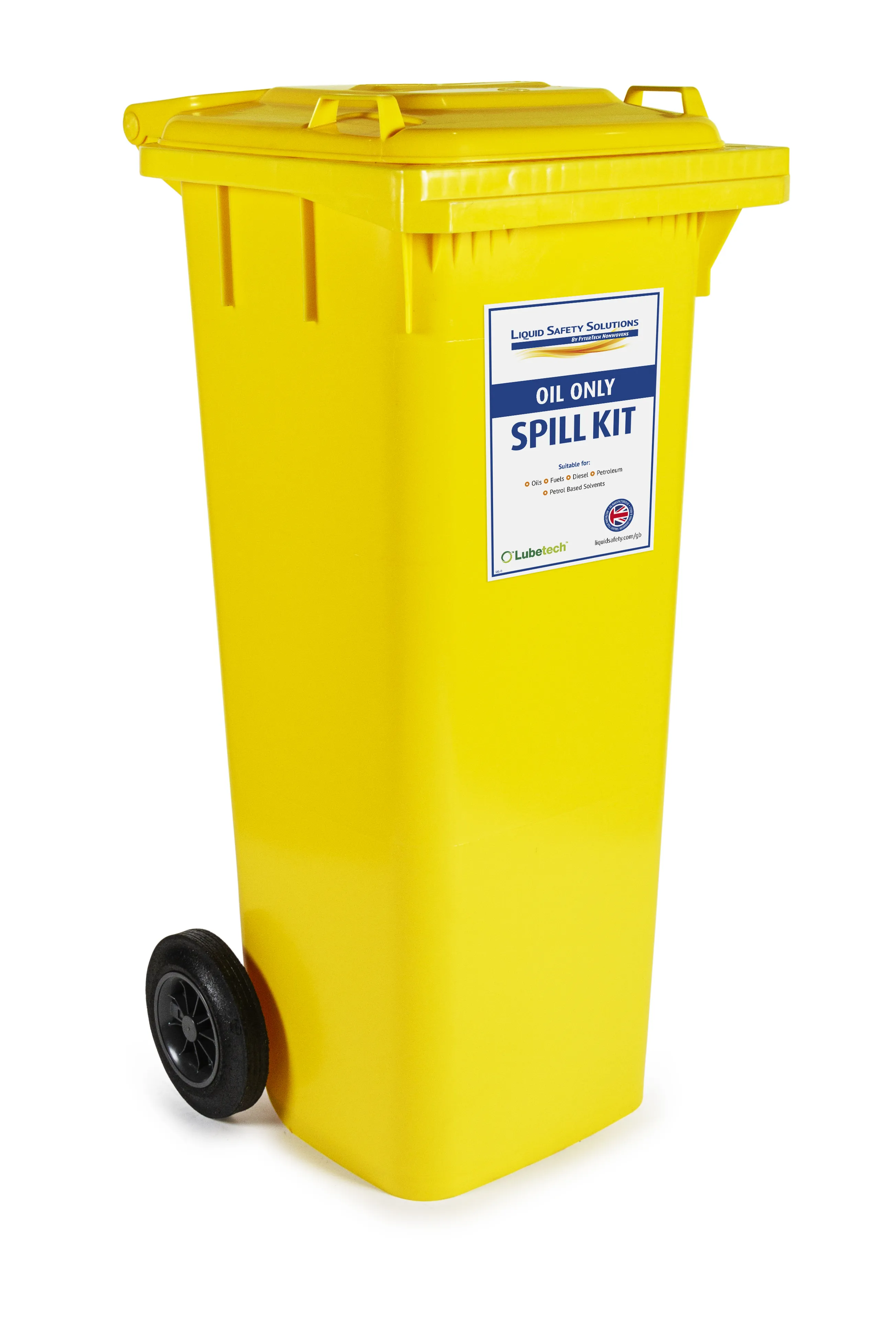 Kit controllo perdite Lubetech Performance Spill Kit 560 x 430 x 1060 mm, capacità assorbente 120 L, per Olio