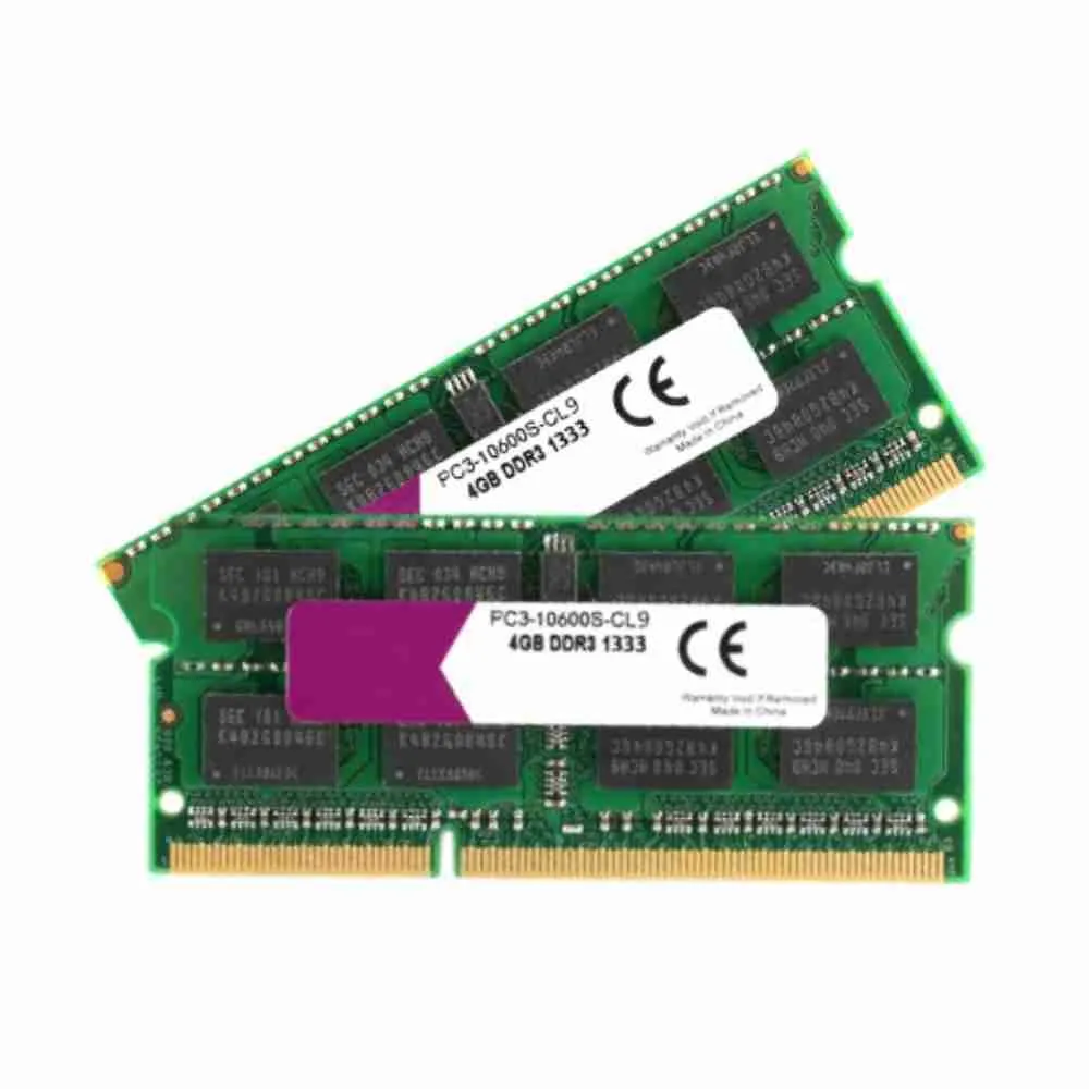 KIT RAM Varie Marche 8GB 4gb x 2 pz PC3 DDR3 SODIMM notebook portatile 10600S 