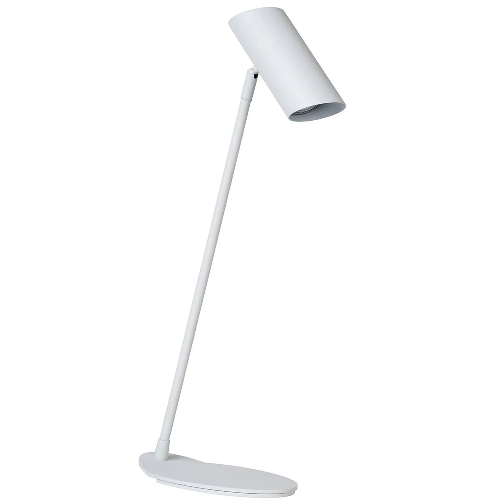 Lampada da scrivania Hester di metallo bianco