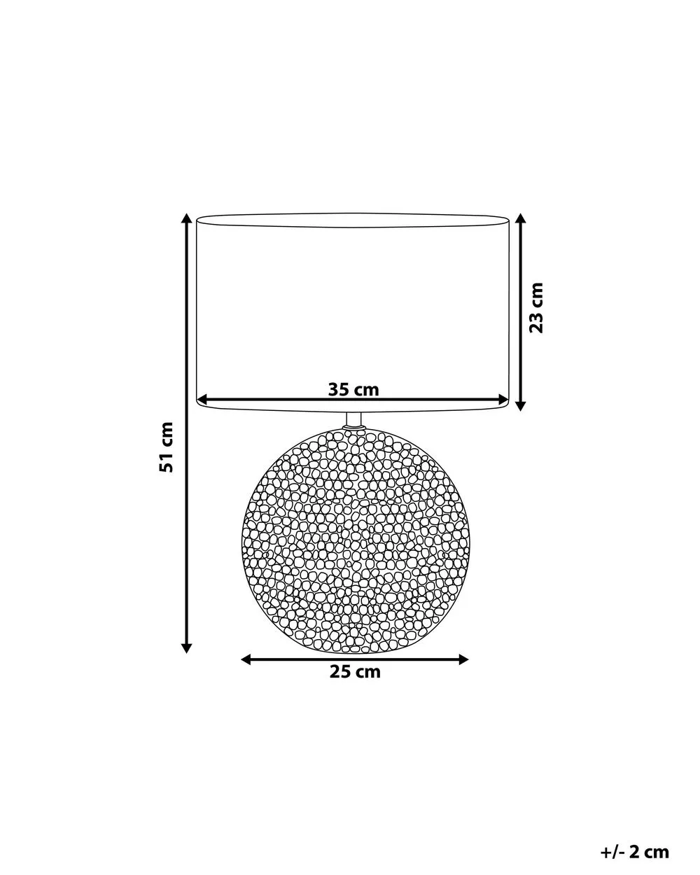 Lampada da tavolo NASVA Ceramica Argento