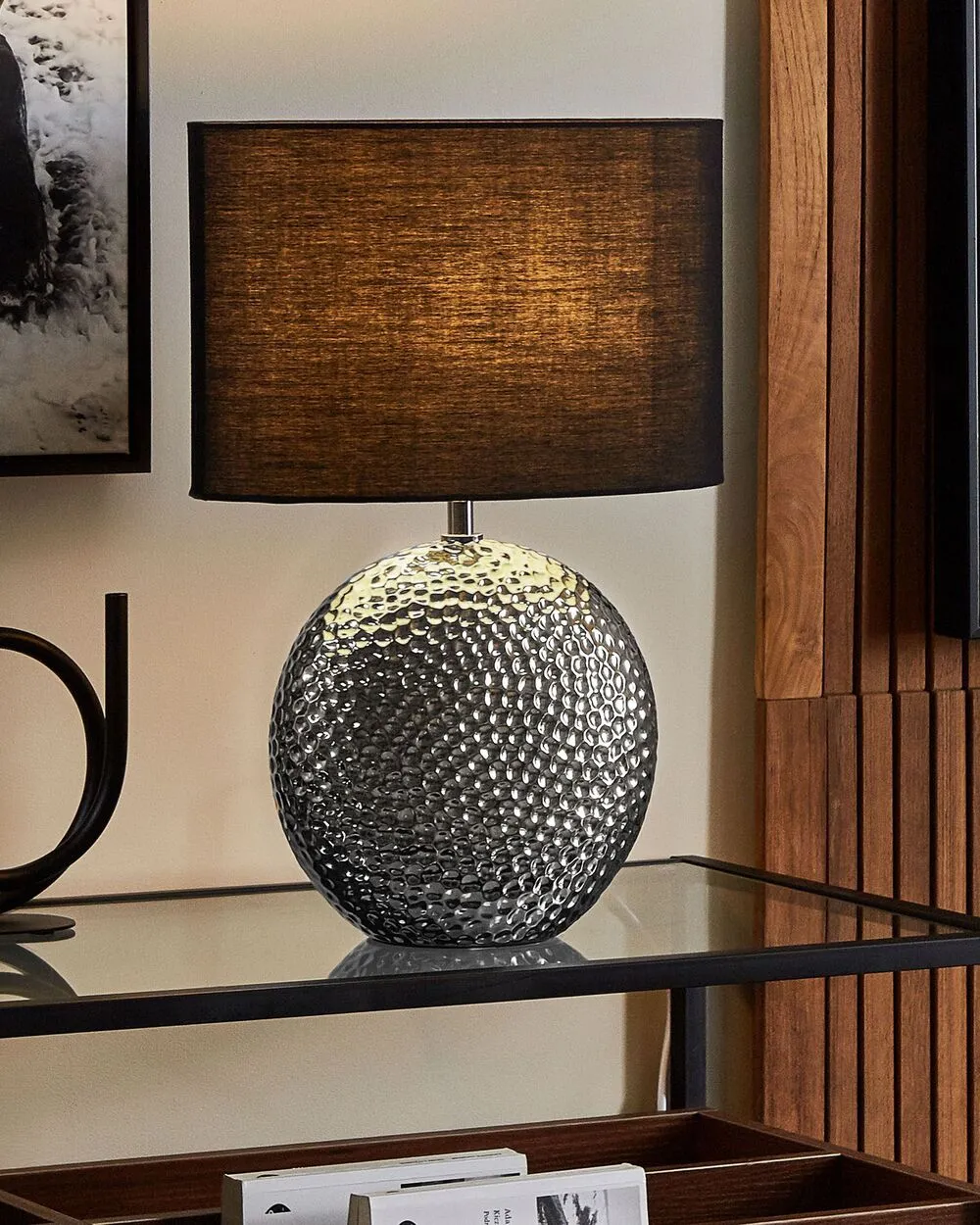 Lampada da tavolo NASVA Ceramica Argento
