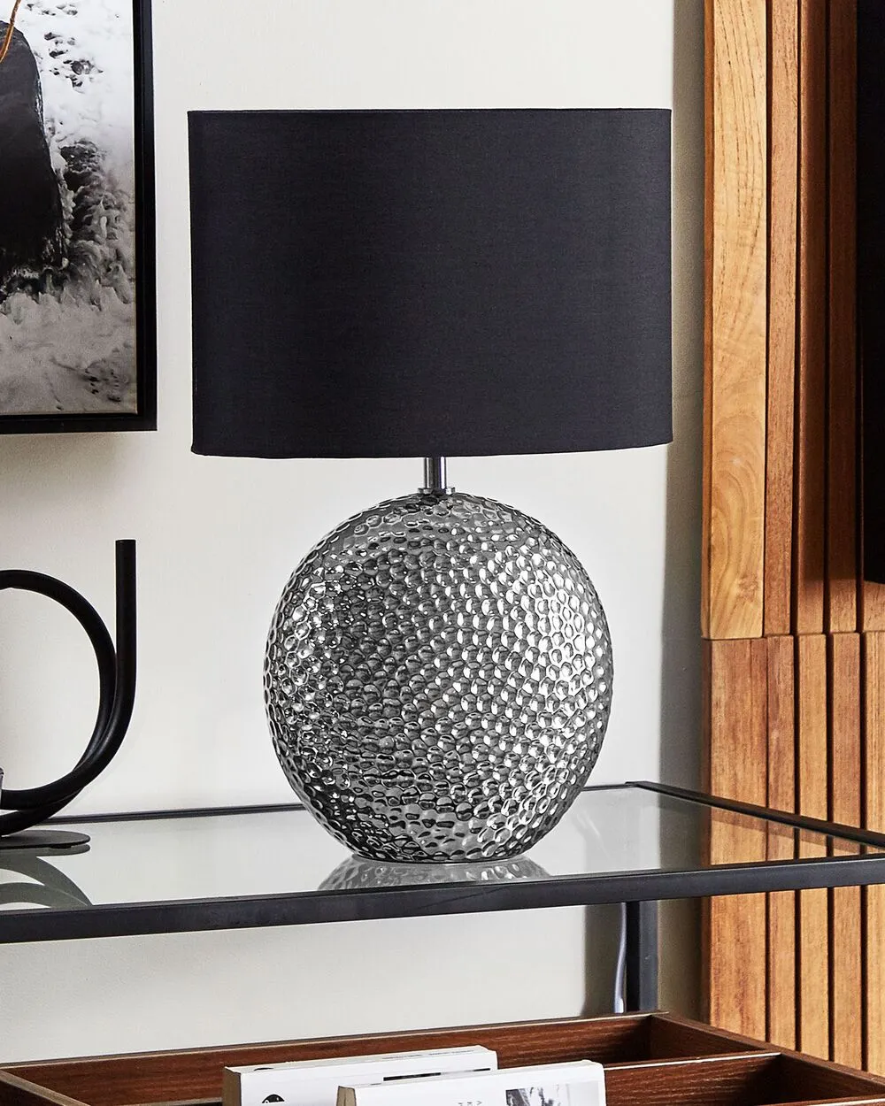 Lampada da tavolo NASVA Ceramica Argento