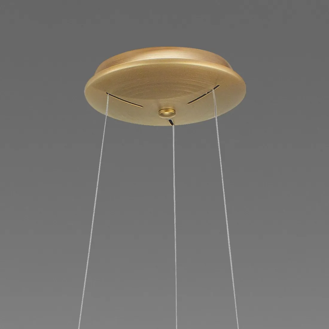 Lampadario anello Gea Luce KRIZIA SM O 50W LED 2800LM 3000°K alluminio oro classico interno