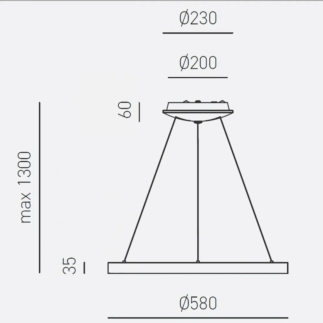Lampadario anello Gea Luce KRIZIA SM O 50W LED 2800LM 3000°K alluminio oro classico interno