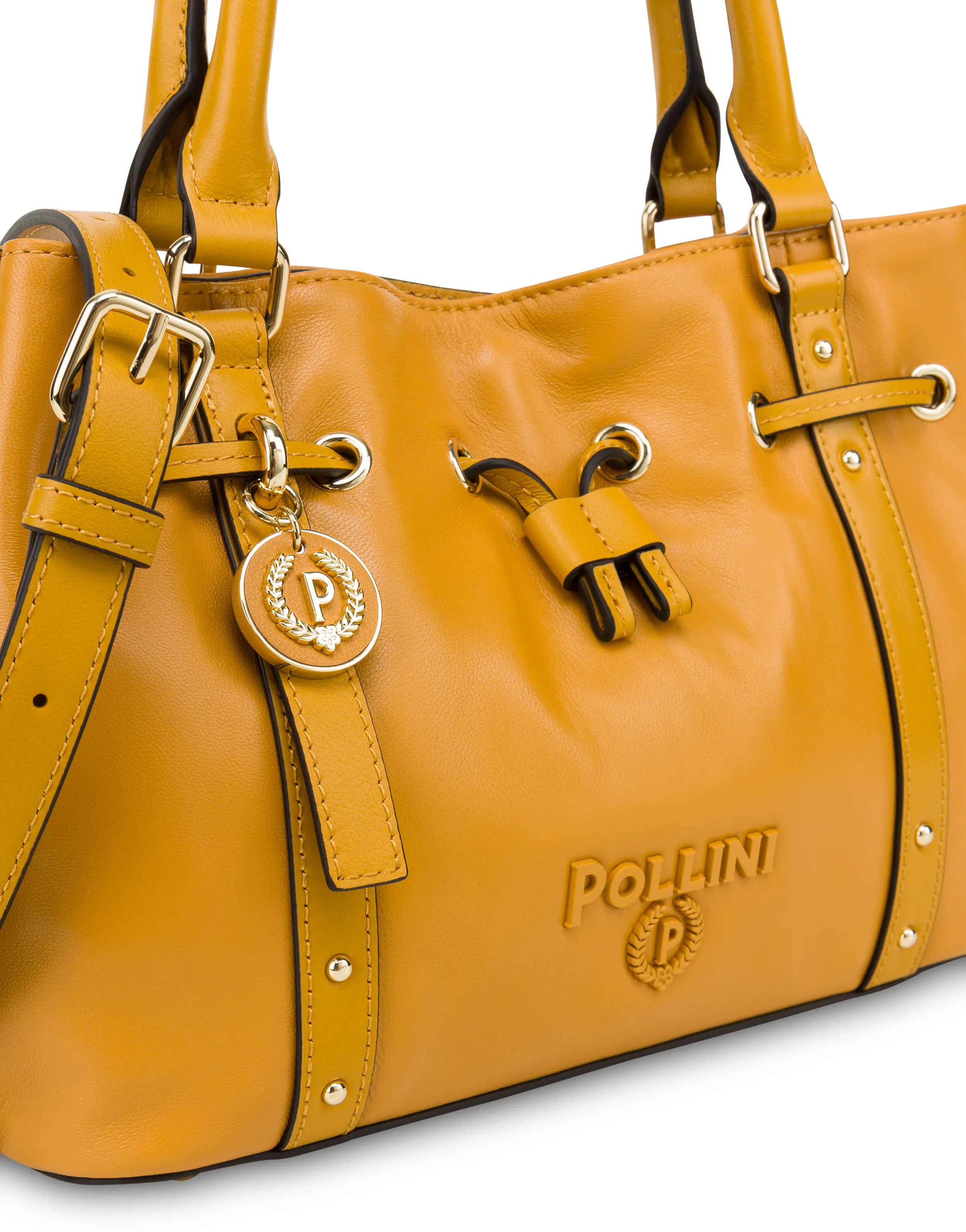    Linea Pollini Piccola Borsa In Nappa Serena Mostarda/mostarda