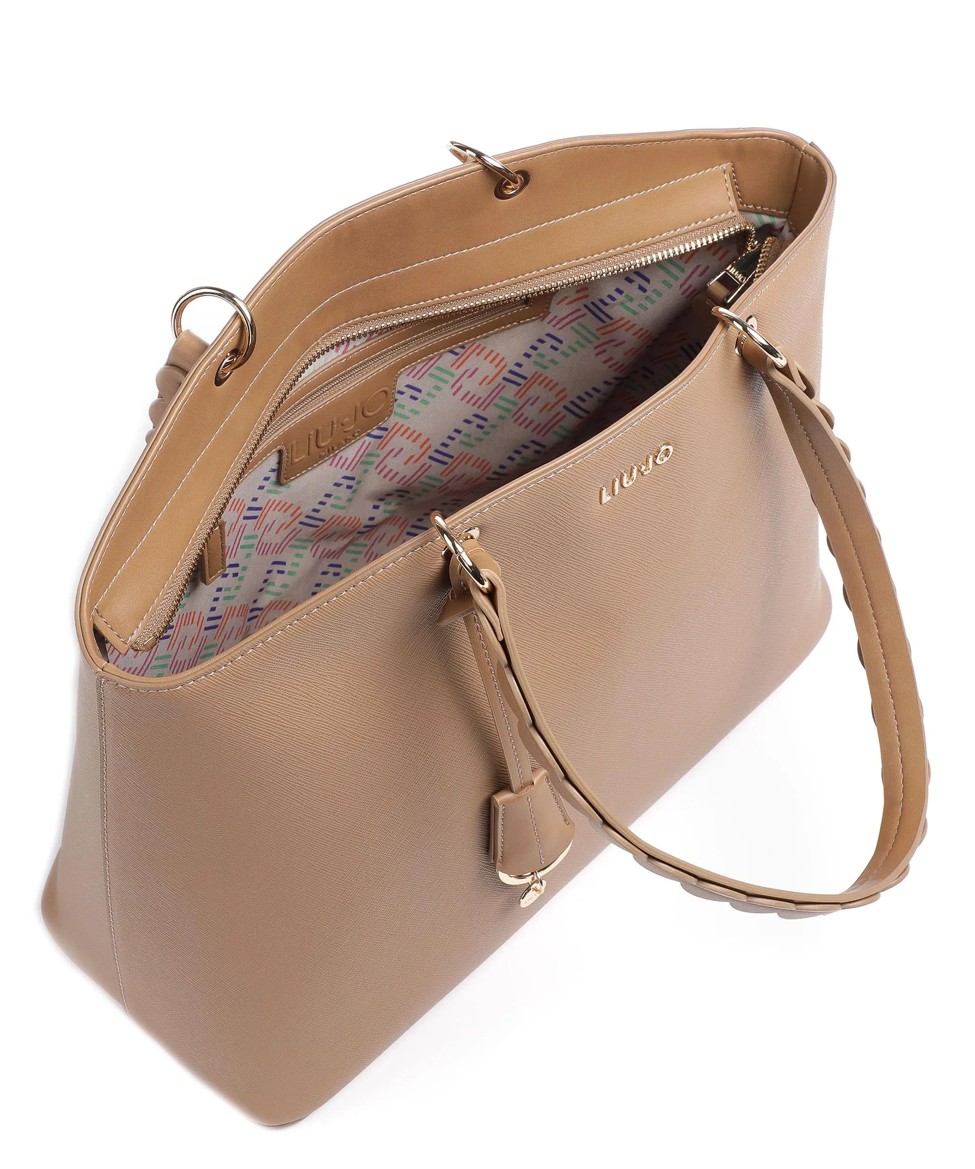  Liu Jo Agar Borsa shopper pelle sintetica marrone chiaro  