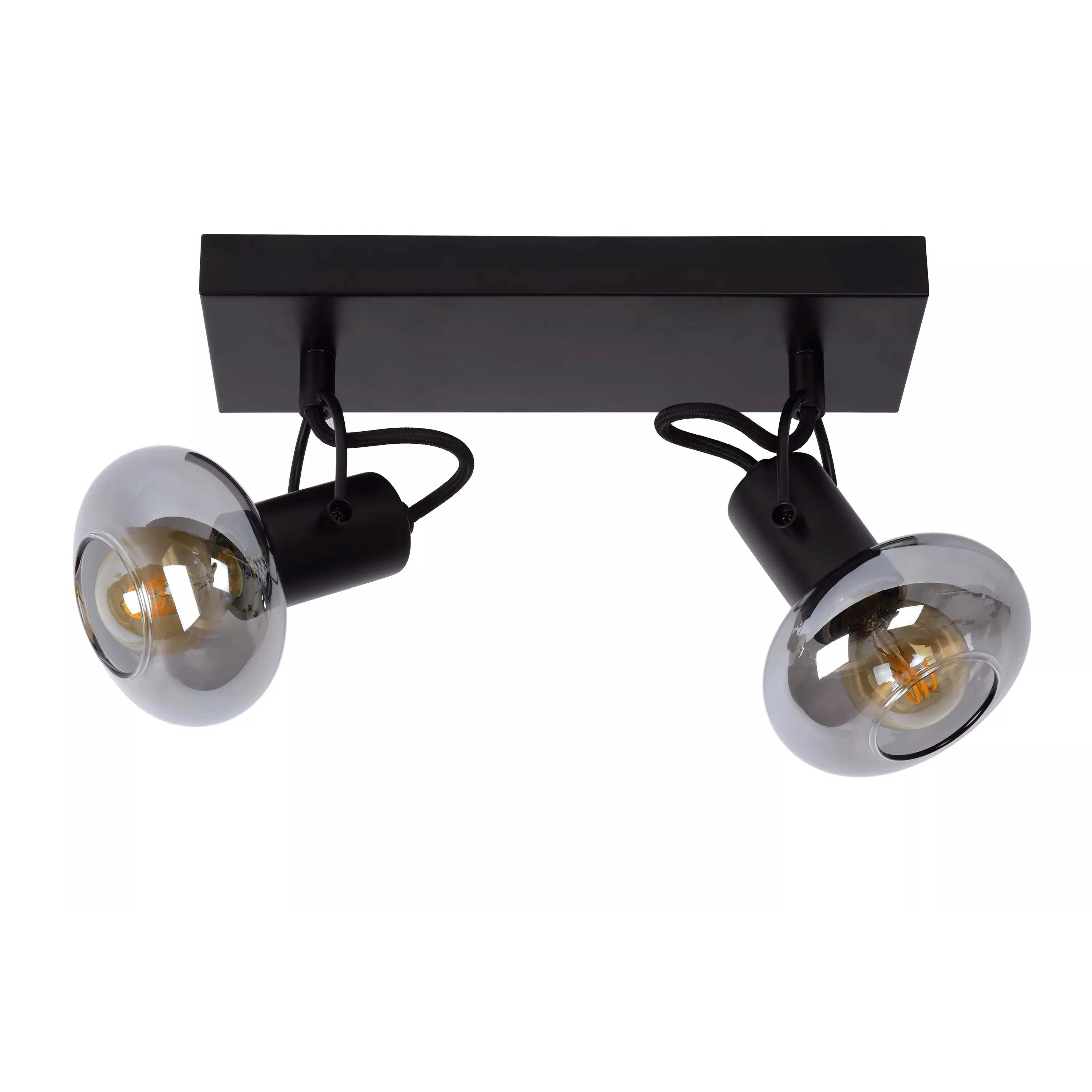 Lucide  Faretto con struttura in metallo e doppio diffusore orientabile in vetro Madee - 25W