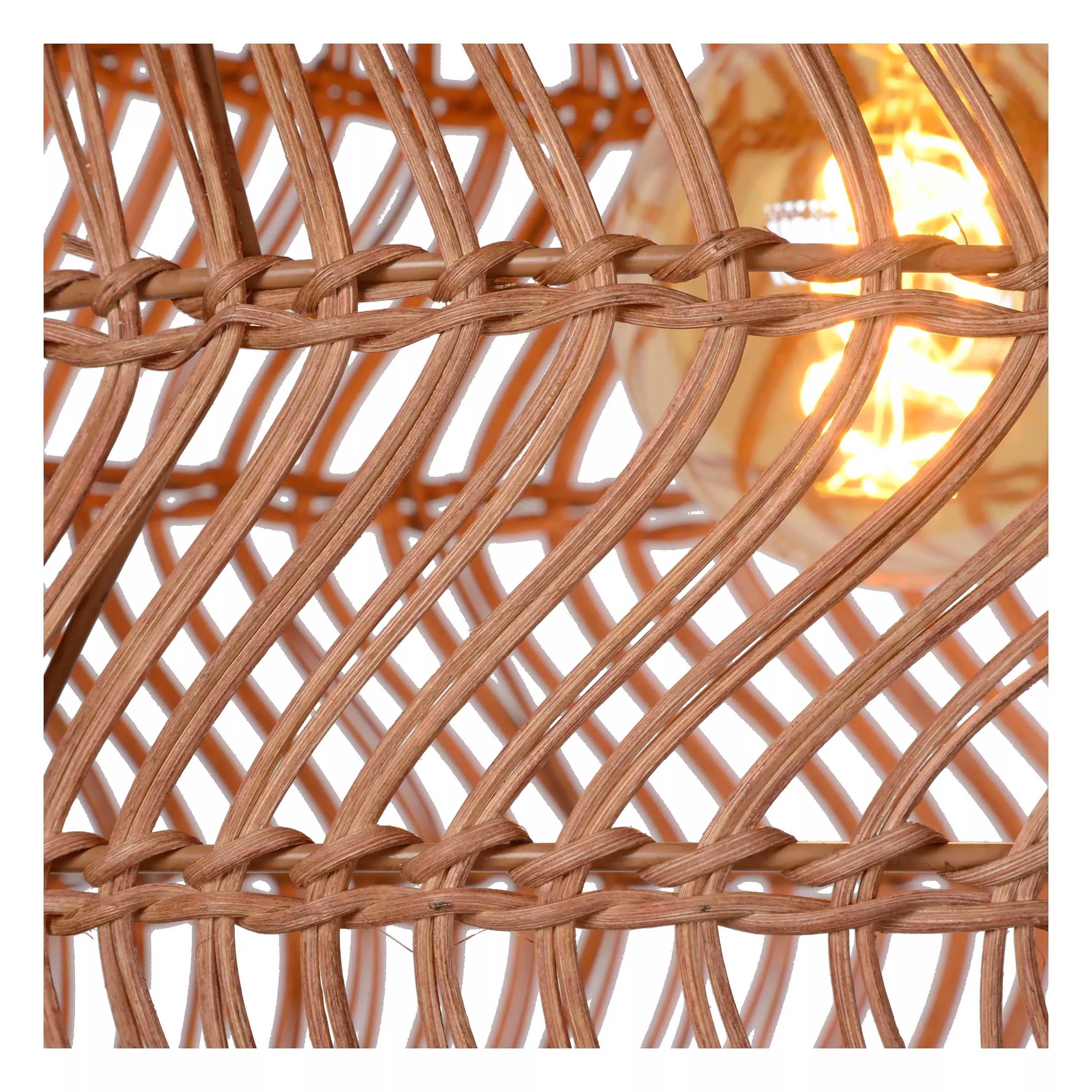 Lucide  Lampada a sospensione con paralume in rotan dalle linee moderne Moloko - 40W