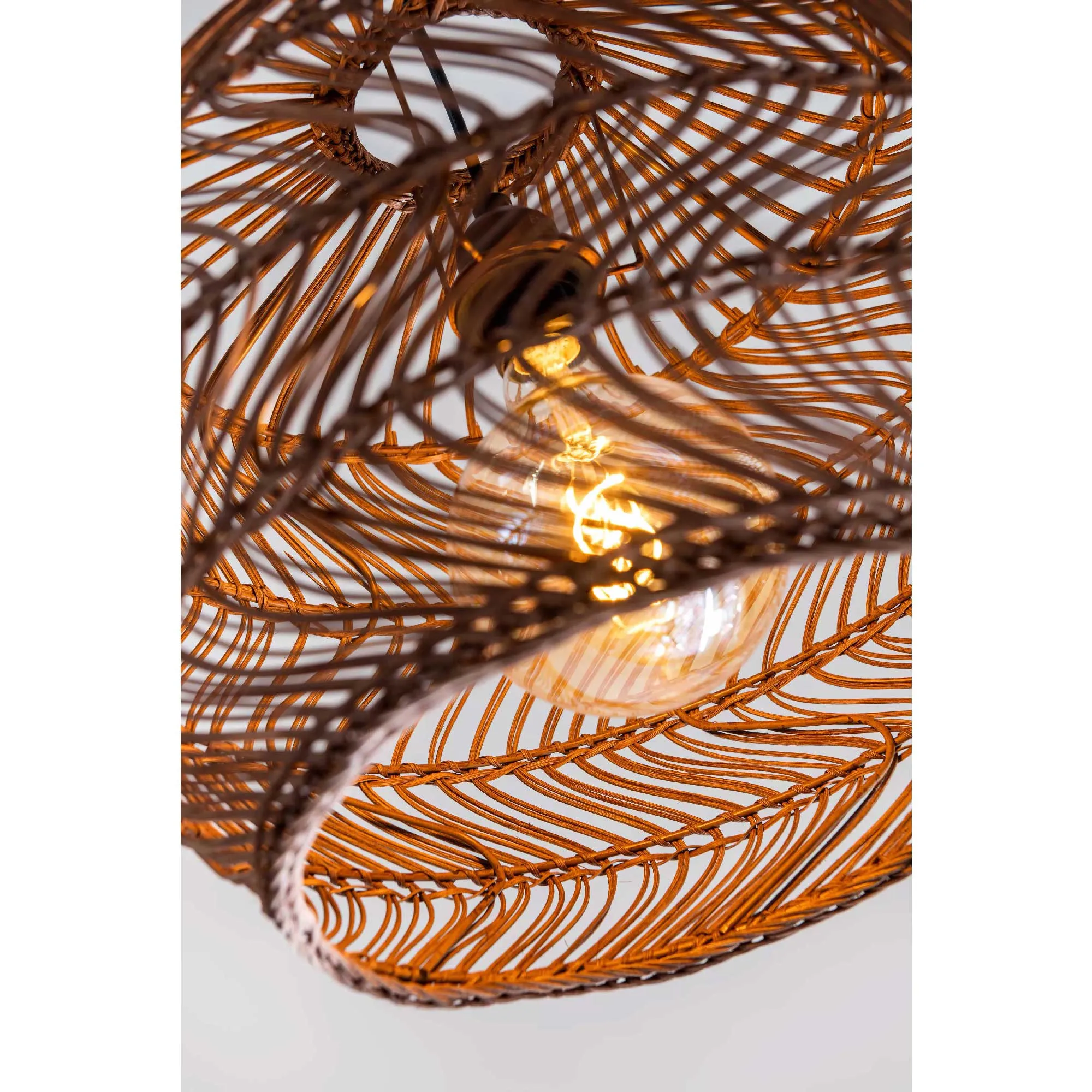 Lucide  Lampada a sospensione con paralume in rotan dalle linee moderne Moloko - 40W