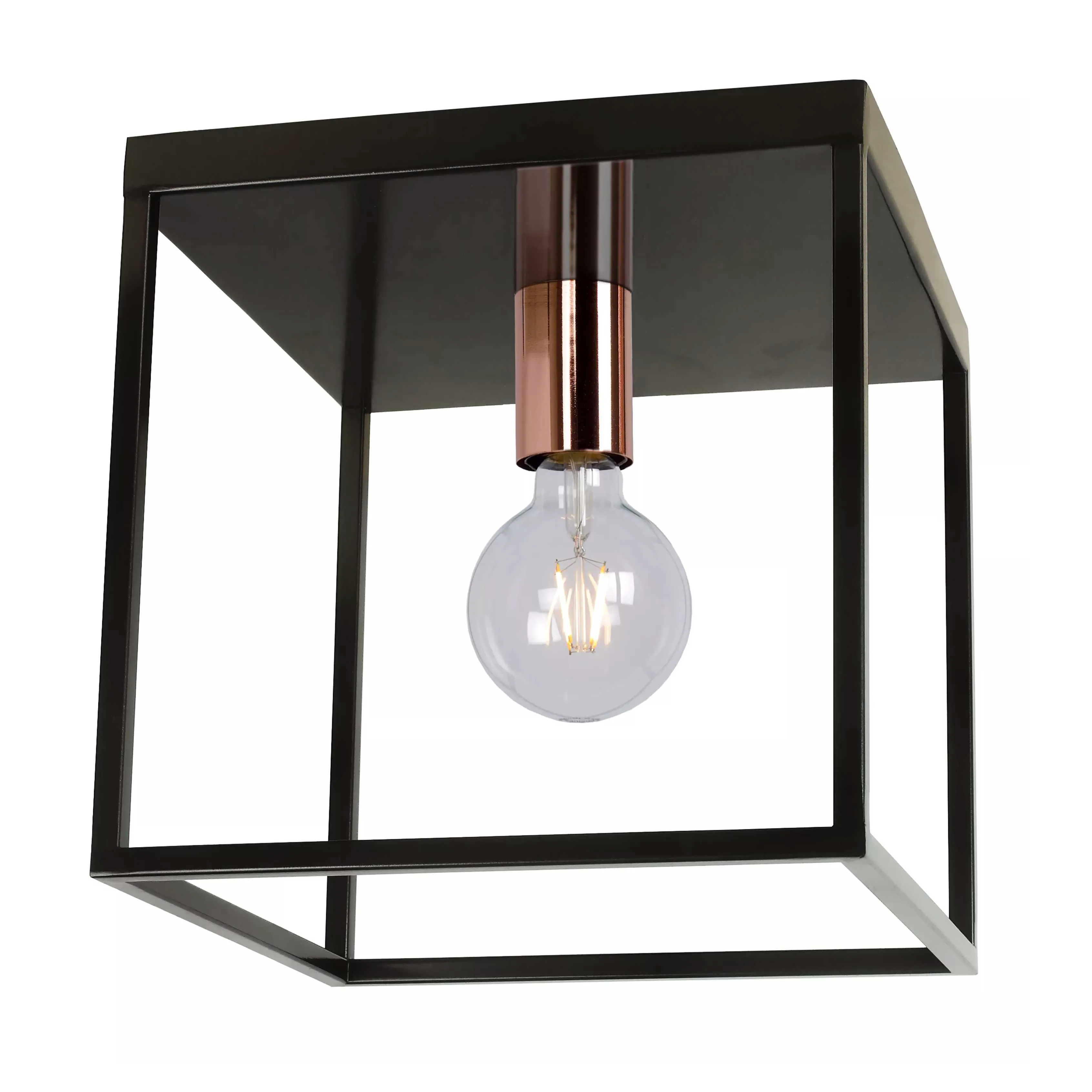 Lucide  Lampada da soffitto di design con struttura in metallo dalla forma cubica Arthur - 60W