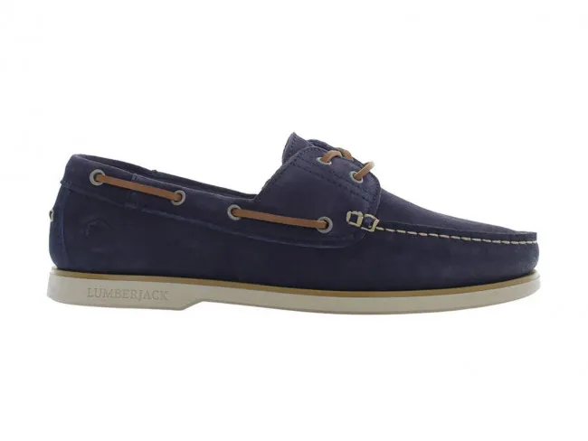 LUMBERJACK SCARPE DA BARCA UOMO ESTATE SM07804-007A04C0010  MOCASSINI NAVIGATOR JEANS