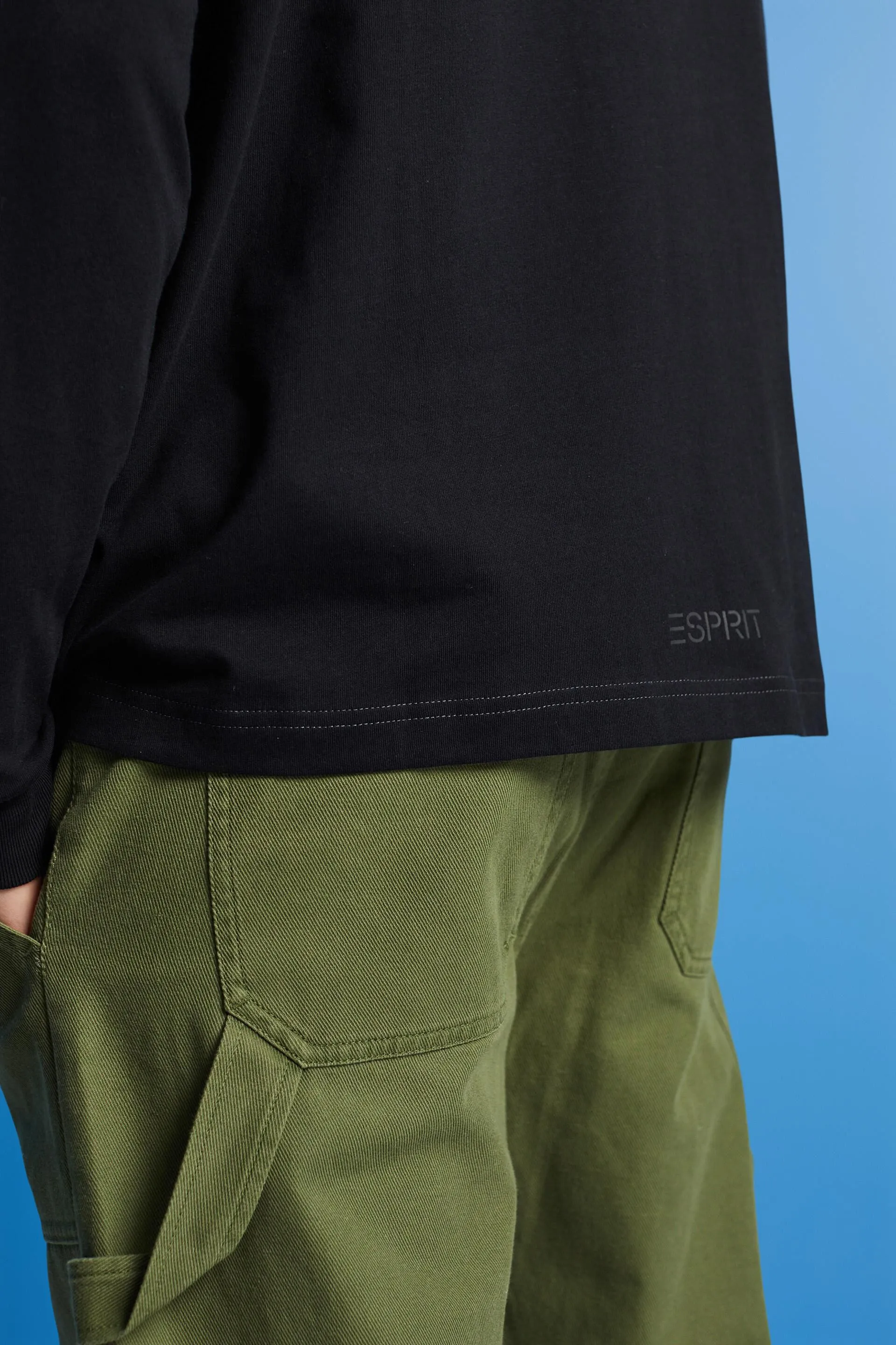 Maglia a maniche lunghe con stampa a delfino