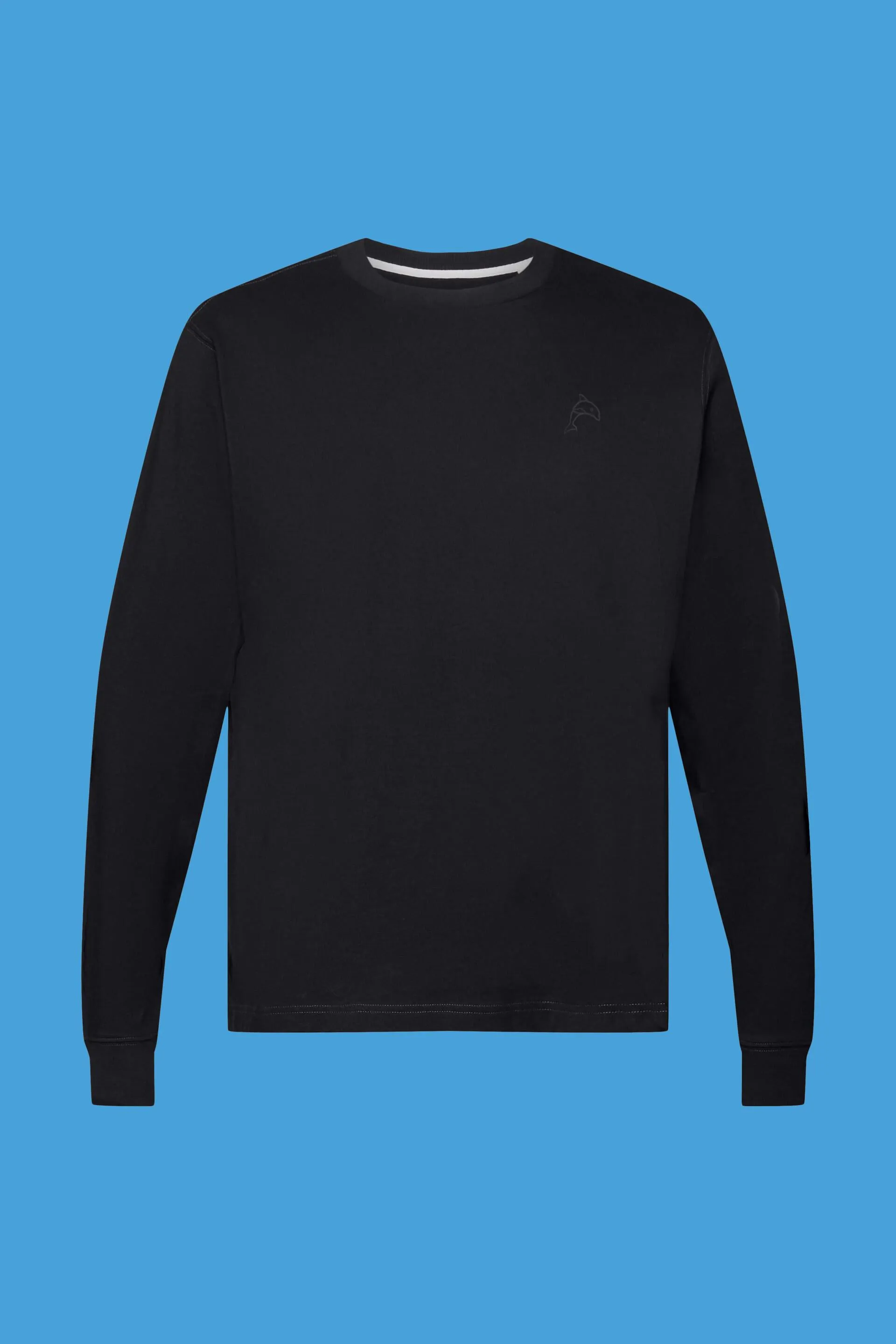 Maglia a maniche lunghe con stampa a delfino