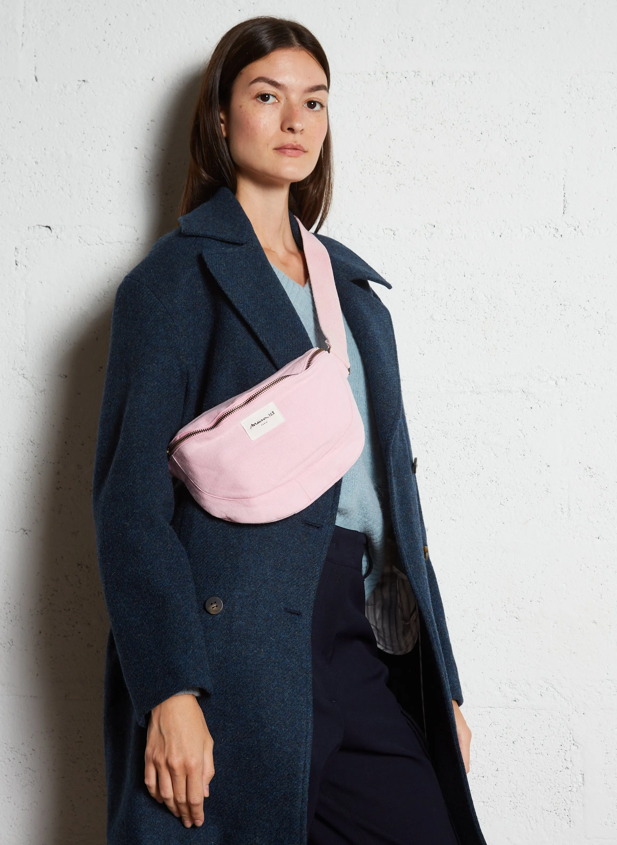  MAISON 123   GELINA - Marsupio in cotone | Rosa