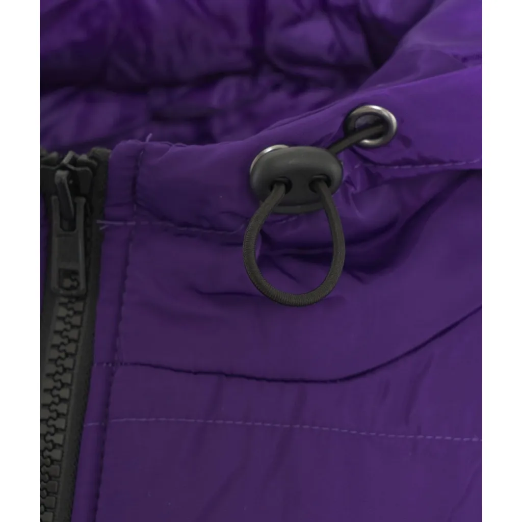 Maxi piumino con stampa Purple viola