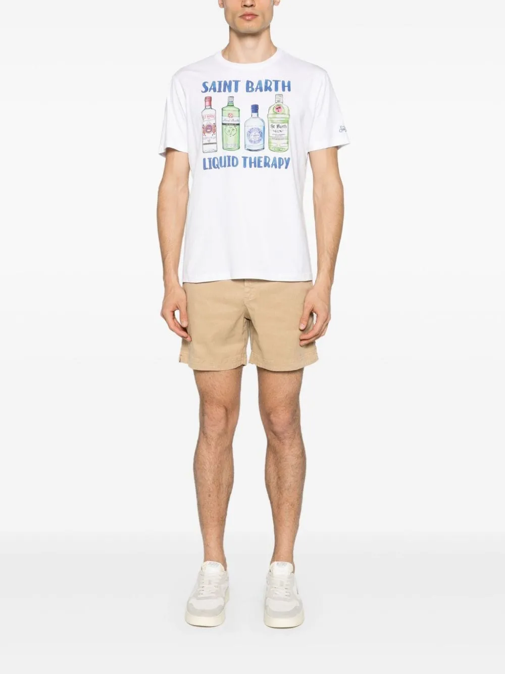Mc2 Saint Barth T-shirt Bianco Uomo Liquid Therapy