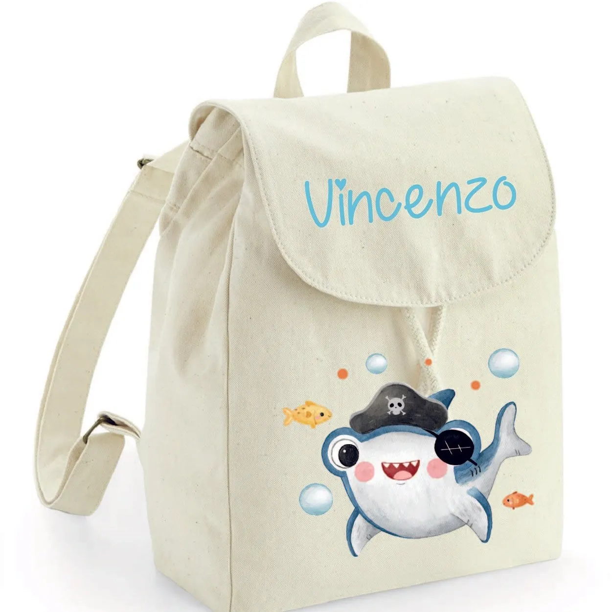 Mini Zaino in cotone Baby Shark