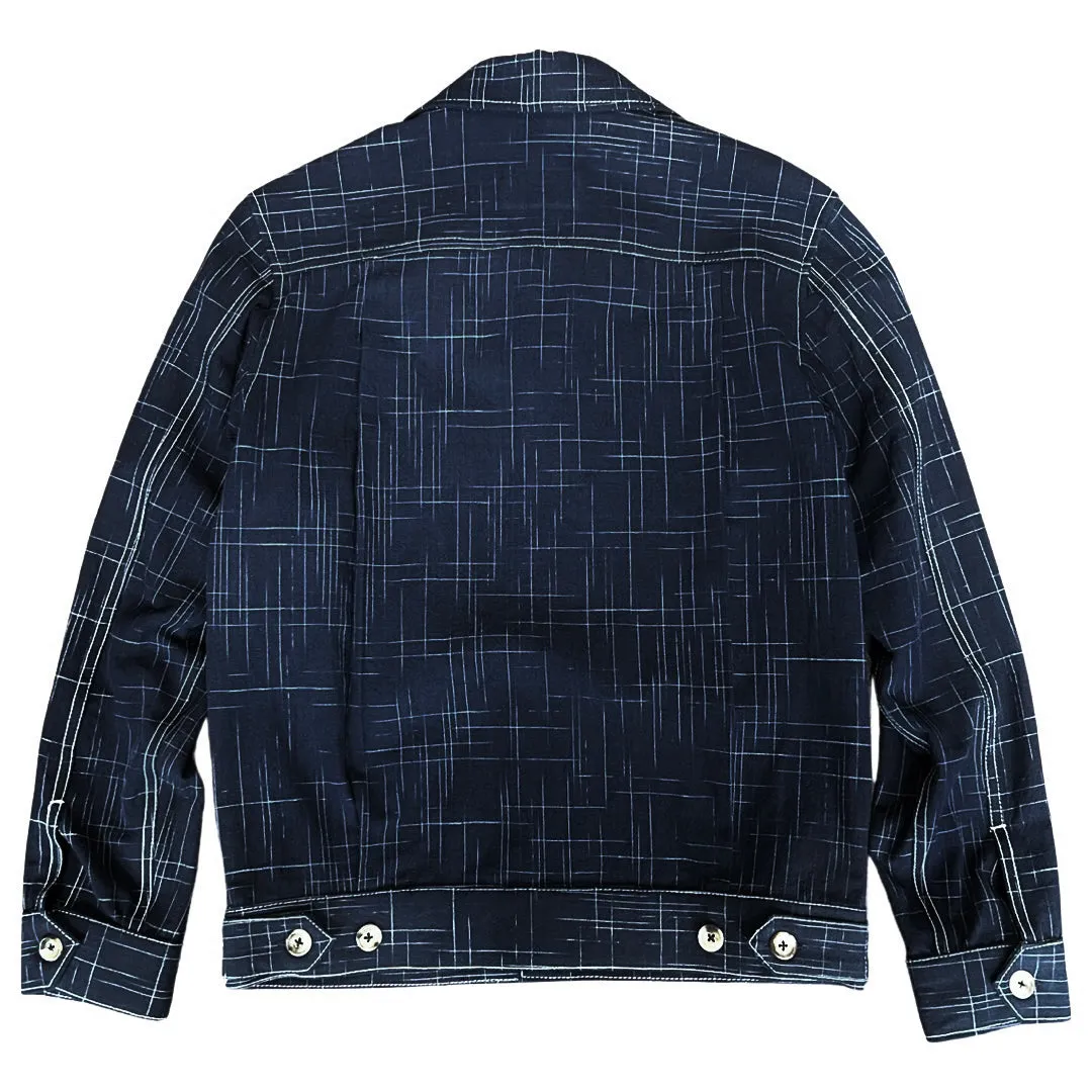 Miyavi Japanese Indigo Slub Cotton Trucker Jacket (Made to Order)