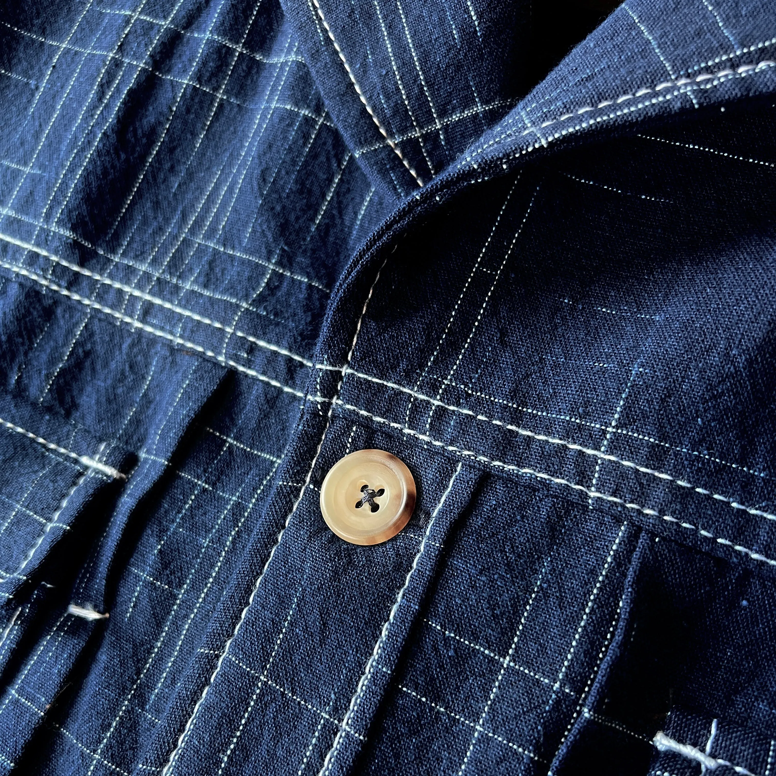 Miyavi Japanese Indigo Slub Cotton Trucker Jacket (Made to Order)