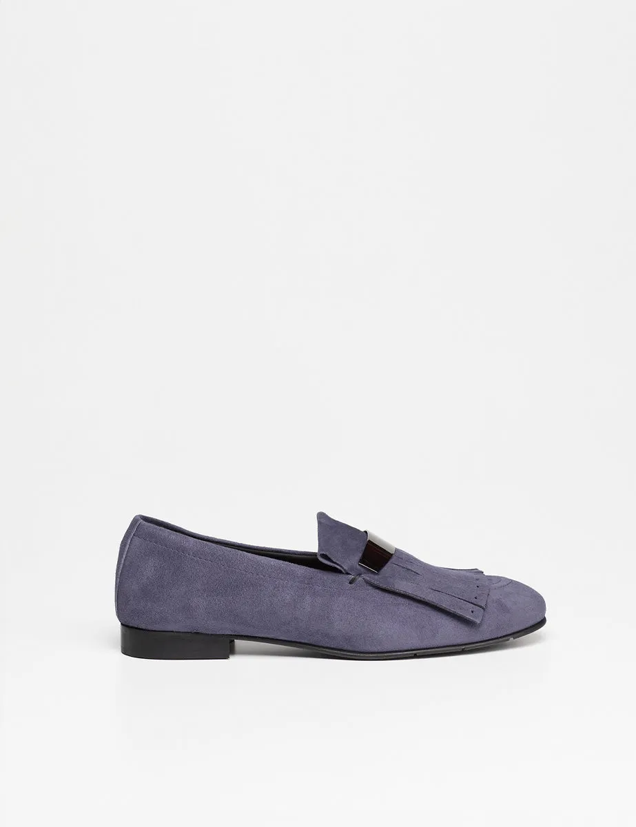 mocassino frangia abyss blu