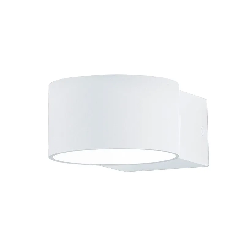 Moderna applique rotonda bianco opaco con LED - LACAPO