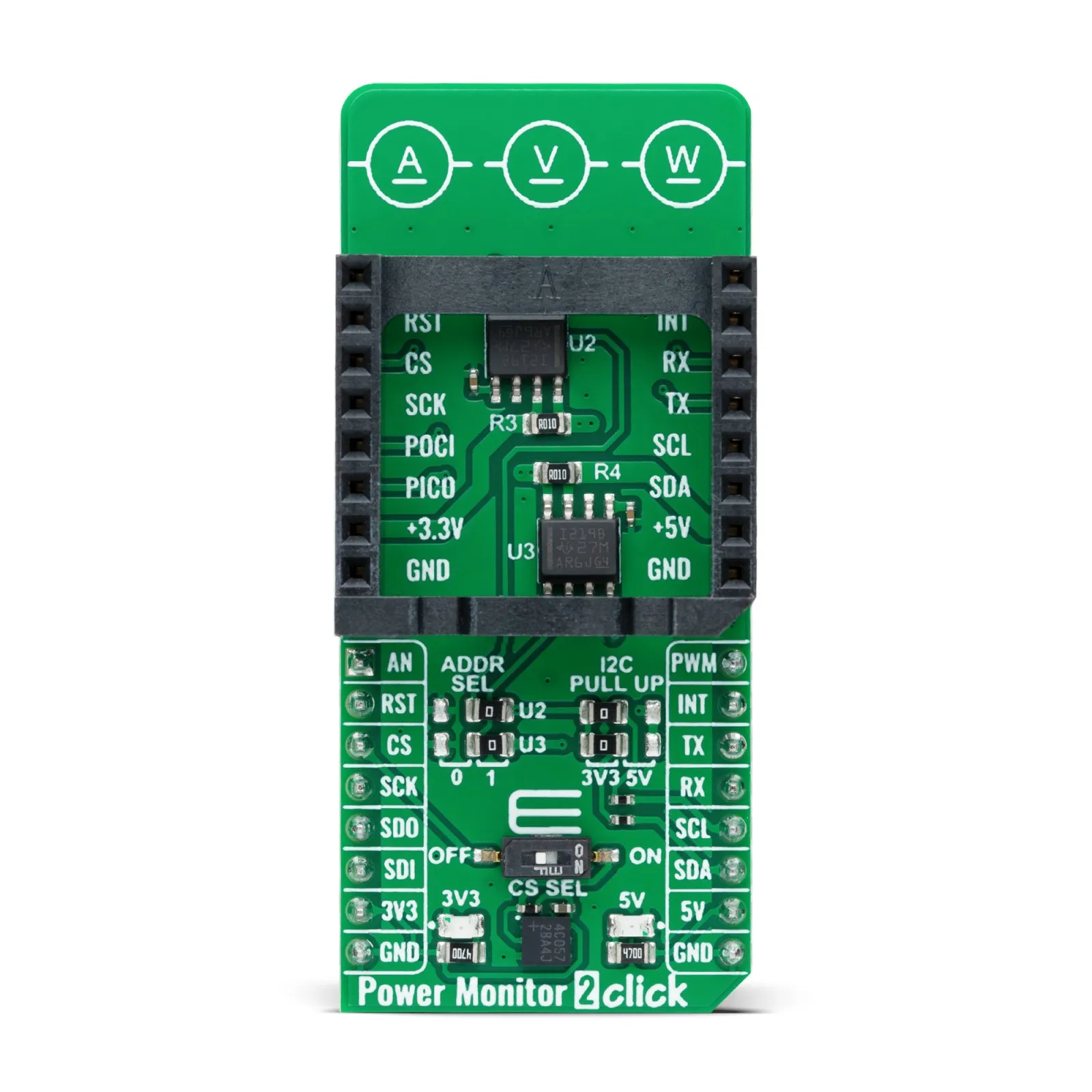 Modulo di sviluppo 12 Bit I2C Output Digital Power Monitor From Texas Instruments MikroElektronika