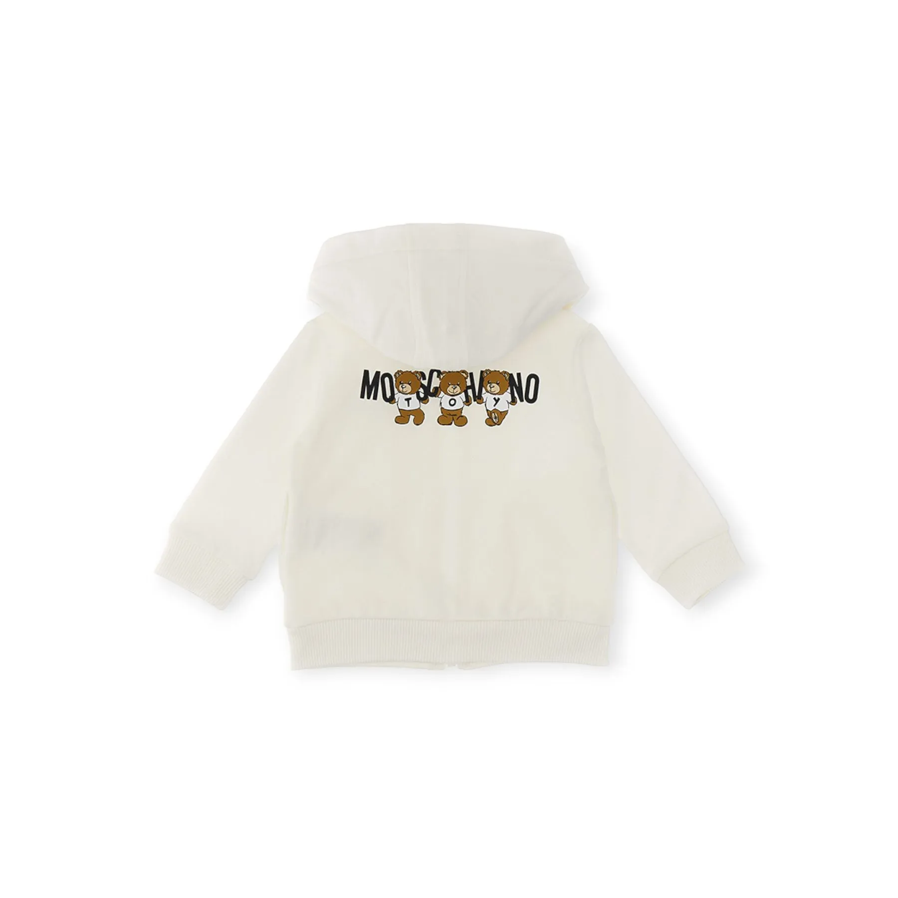  Moschino baby felpa full zip con cappuccio MUF05ILCA40    