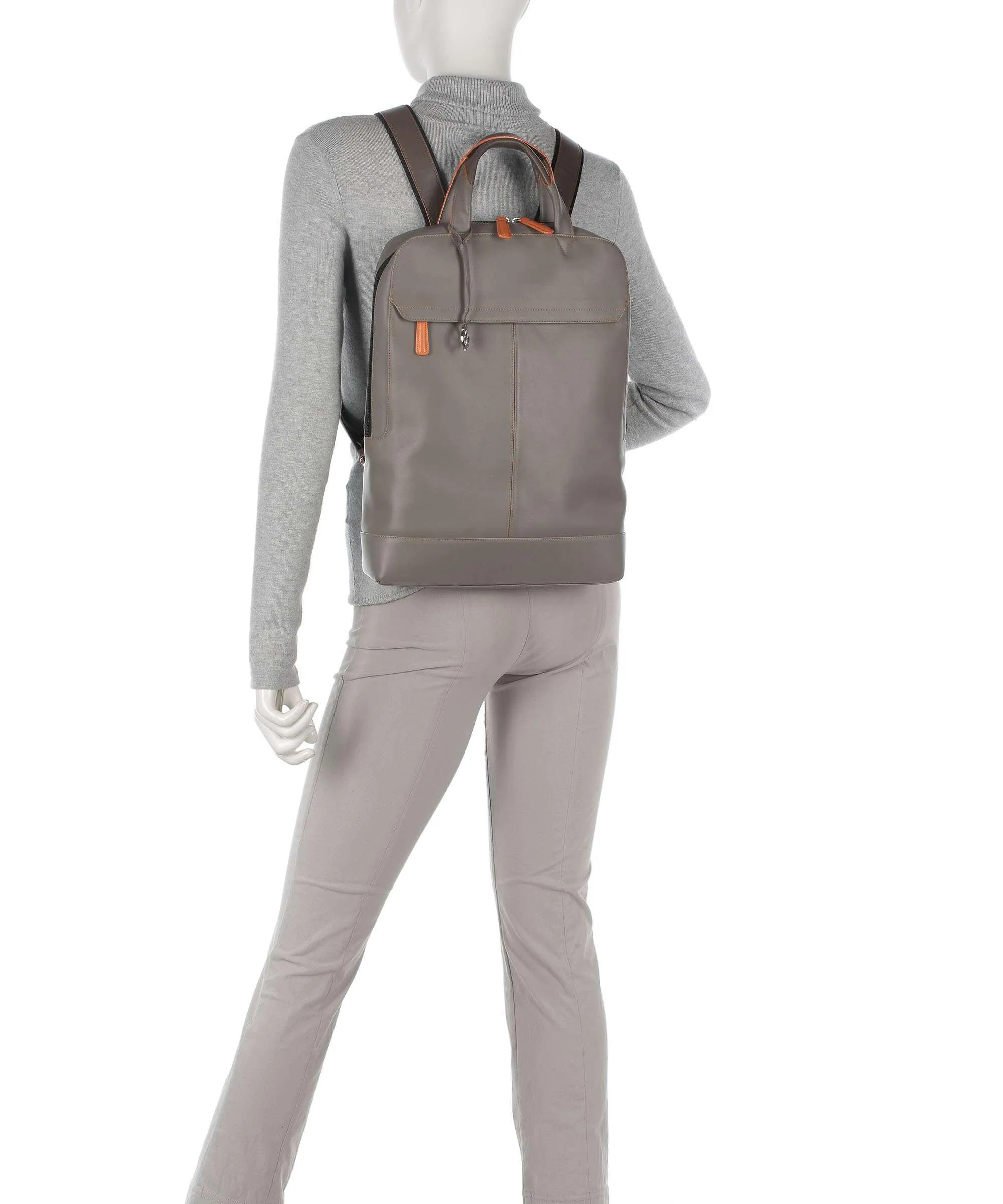  Mywalit Zaino 13″ pelle di vacchetta grana taupe  