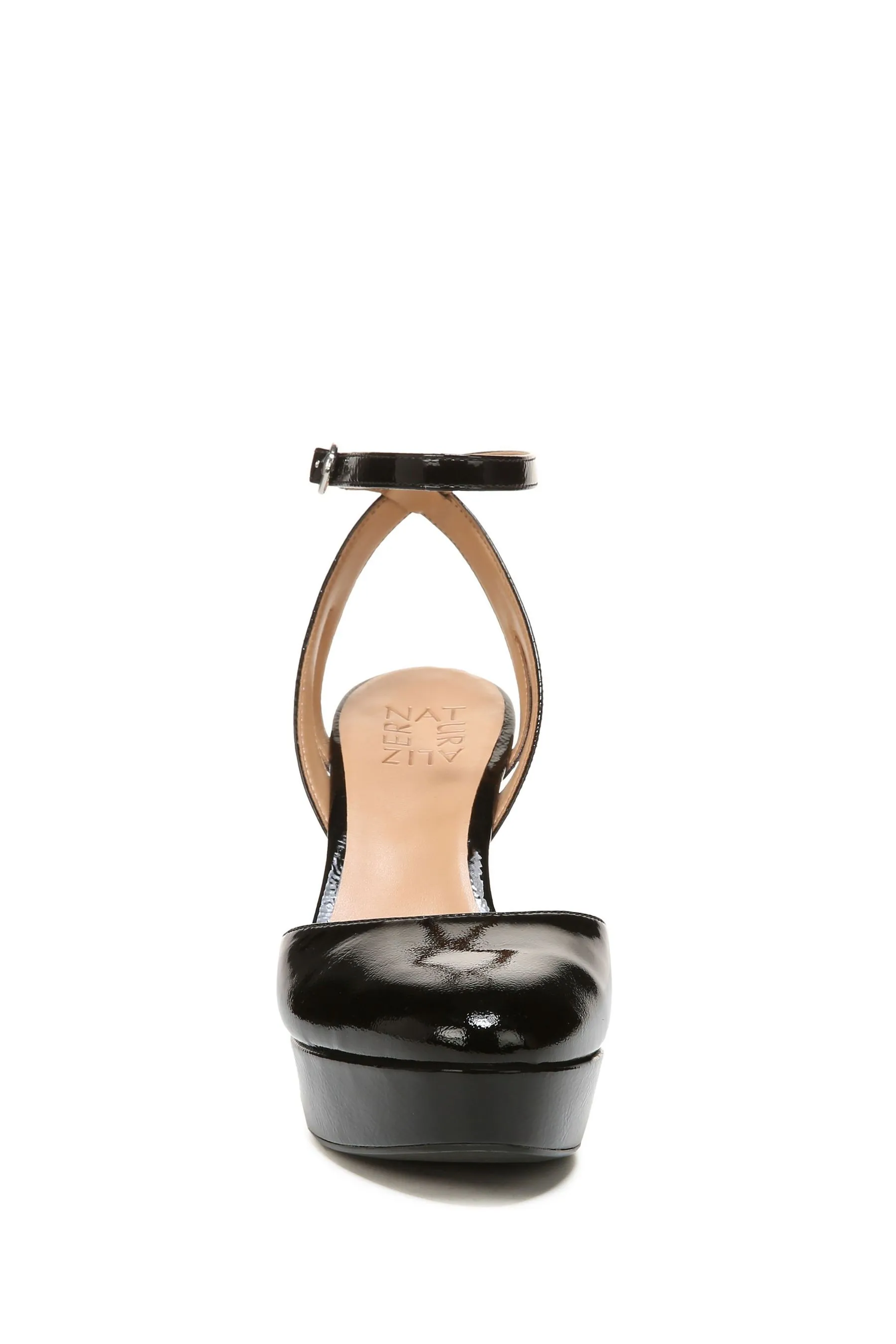 Naturalizer - Clarice - Scarpe in pelle verniciata con tacco e cinturino alla caviglia