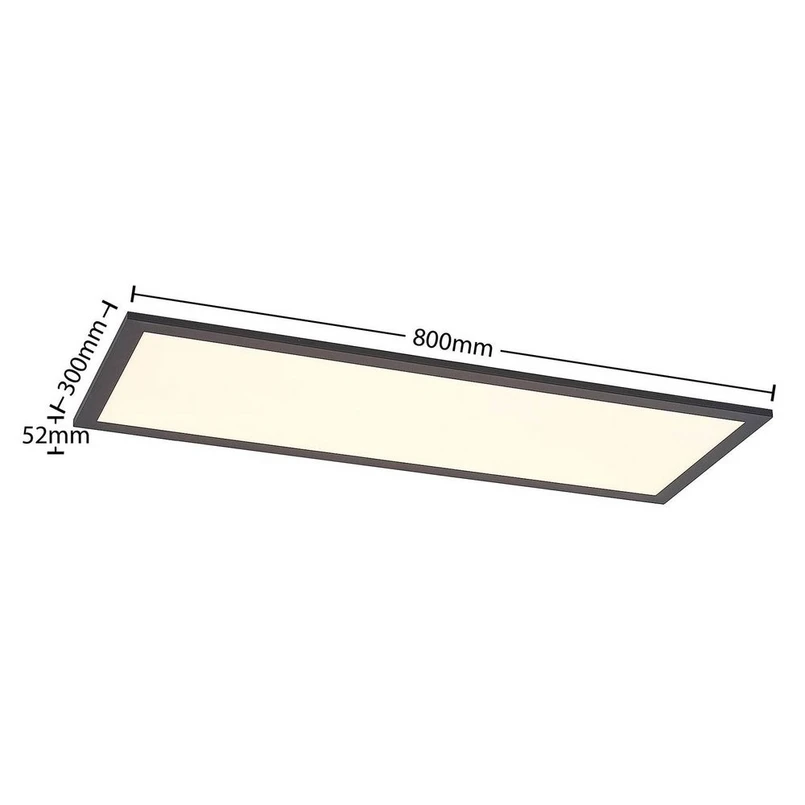 Nelios Plafoniera LED 2700-6500k 80x30 Nero - Lindby | Acquista online