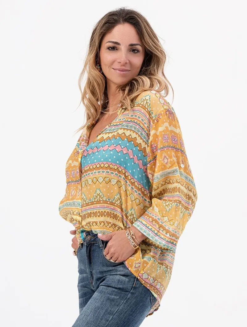 NICOLE CAMICIA FANTASIA MULTICOLOR