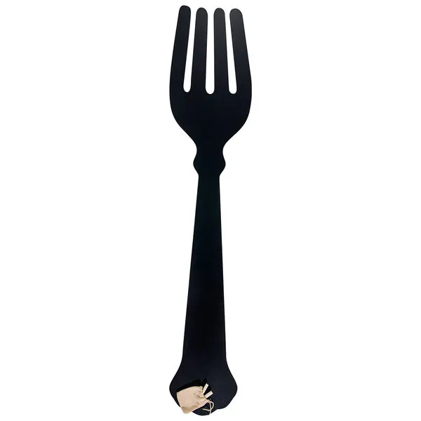 Novità Home Decorazione a parete posate magnum decor set  da 3 con gessetto, nero