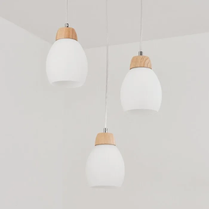 Ombucta Lampadario a sospensione Écru, 3-Luci