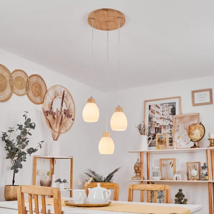 Ombucta Lampadario a sospensione Écru, 3-Luci
