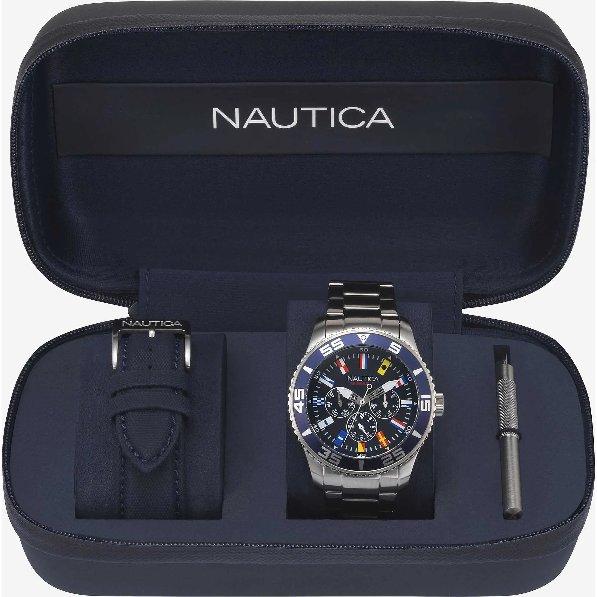 orologio Nautica White Cap Acciaio / pelle