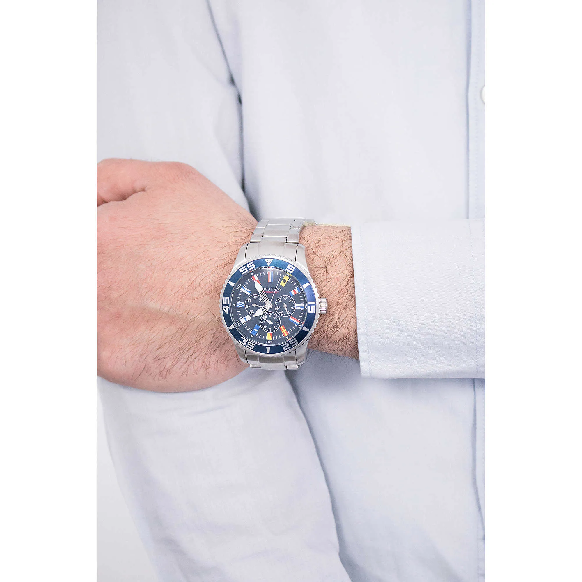 orologio Nautica White Cap Acciaio / pelle