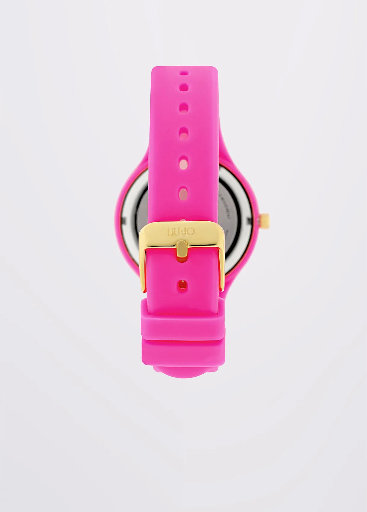 Orologio rosa in silicone con brill