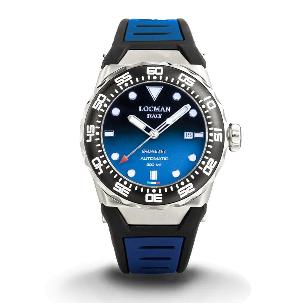 Orologio Uomo Automatico Nuovo Mare Blu Locman
