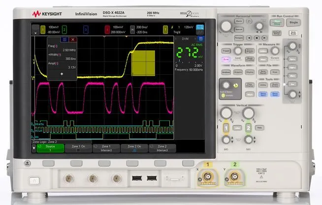 Oscilloscopio Da banco Keysight Technologies DSOX4022G, 2 ch. analogici, 200MHz, Cert. ISO