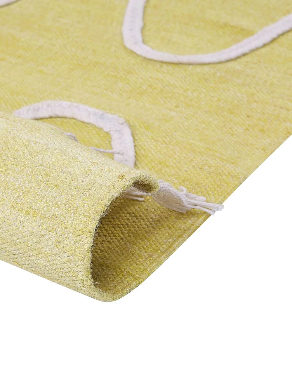 Outdoor Area Rug 140 x 200 cm Yellow YAVU
