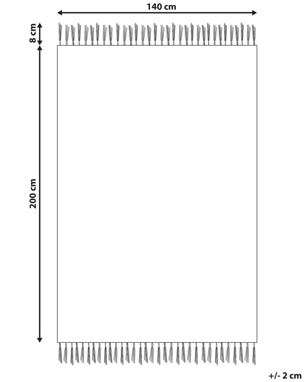 Outdoor Area Rug 140 x 200 cm Yellow YAVU