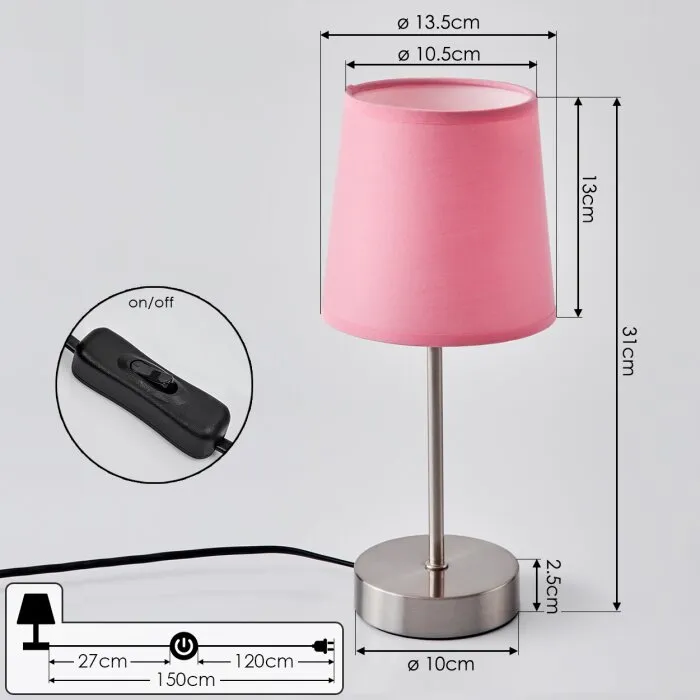 Paao Lampada da tavolo Nichel opaco, 1-Luce